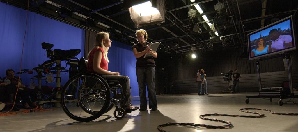 Disabled student in wheelchair